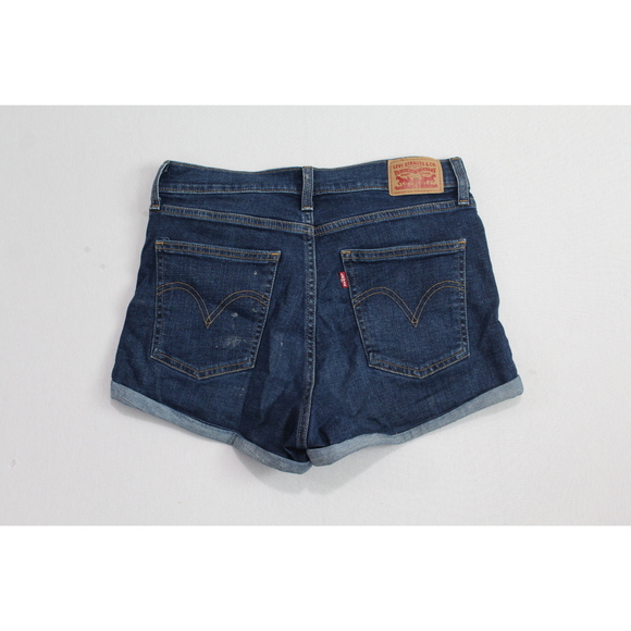 Levi Strauss Blue Women Jean Shorts Denim Casual Size 29 - Picture 8 of 10